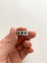 Load image into Gallery viewer, Aluminum Personalized Hand Stamped Ring
